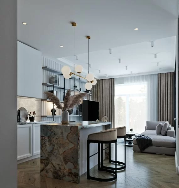 Фото капитального ремонта двухкомнатной квартиры