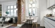 Фото кухни в стиле лофт 10 м