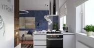 Фото кухни в скандинавском стиле 10 м