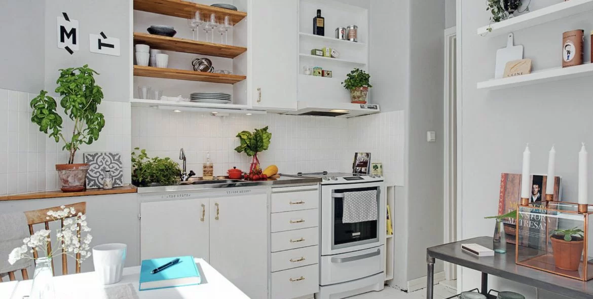 Фото кухни в скандинавском стиле 10 м