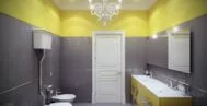 Фото ванной комнаты в скандинавском стиле 10 м