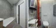 Фото ванной комнаты в стиле лофт 5 м
