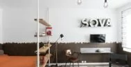 Гостиная в современном стиле 20 м
