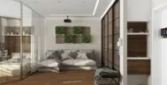 Гостиная в современном стиле 20 м