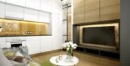Кухня в современном стиле 20 м
