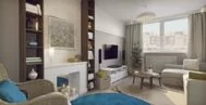 Фото гостиной в современном стиле 20м