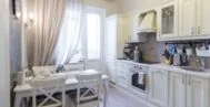 Фото кухни в классическом стиле 14 м