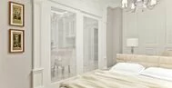 Фото спальной в классическом стиле 12 м