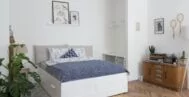 Фото спальной в минималистическом стиле 16 м
