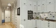 Фото кухни в классическом стиле 9 м