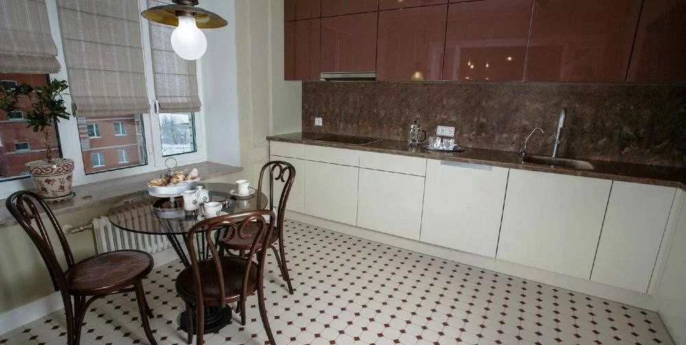 Фото кухни в классическом стиле 11 м