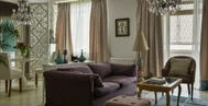Фото гостиной в классическом стиле 15 м