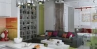 Фото гостиной в современном стиле 20 м