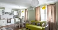 Фото гостиной в современном стиле 24 м
