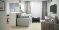 Фото гостиной в современном стиле 16 м
