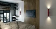 Спальная в современном стиле 18 м