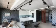 Фото гостиной в современном стиле 18 м