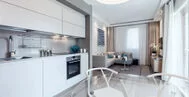Фото гостиной в скандинавском стиле 16 м