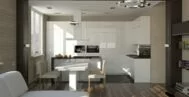 Фото гостиной в скандинавском стиле 20 м