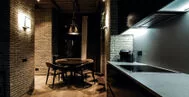 Фото гостиной в стиле лофт 18 м