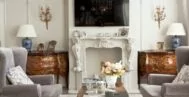 Фото гостиной в классическом стиле 22 м
