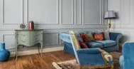 Фото гостиной в классическом стиле 18 м