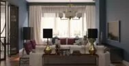 Фото гостиной в классическом стиле 20 м
