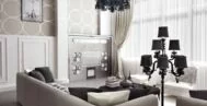 Фото гостиной в классическом стиле 18 м