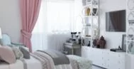 Спальная комната в современном стиле 12 м