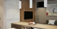 Фото гостиной в скандинавском стиле 14 м