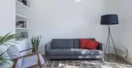 Фото гостиной в скандинавском стиле 20 м