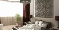 Спальная комната в современном стиле 14 м