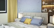Спальная комната в современном стиле 12 м