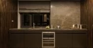 Фото гостиной-кухни в современном стиле 25 м
