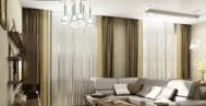 Фото гостиной-кухни в современном стиле 20 м
