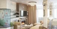 Фото гостиной в классическом стиле 22 м