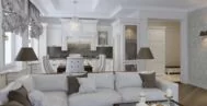 Фото гостиной в классическом стиле 20 м