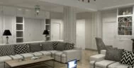 Фото гостиной в классическом стиле 25 м
