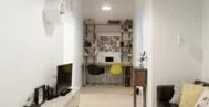 Фото гостиной-кухни в современном стиле 20 м