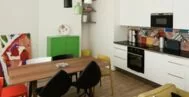 Фото гостиной-кухни в современном стиле 22 м