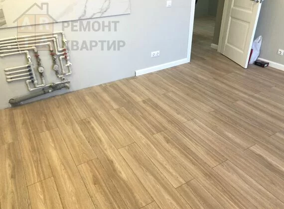 Ремонт кухни, напольное покрытие