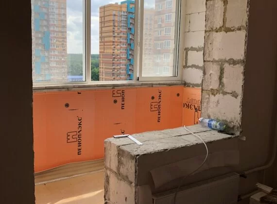 Ремонт после пожара, отъединение комнаты с лоджией