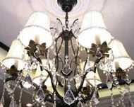 Установка люстры