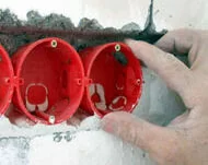 Установка подрозетника